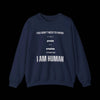 I Am Human Sweatshirt - Equality Top - Navy