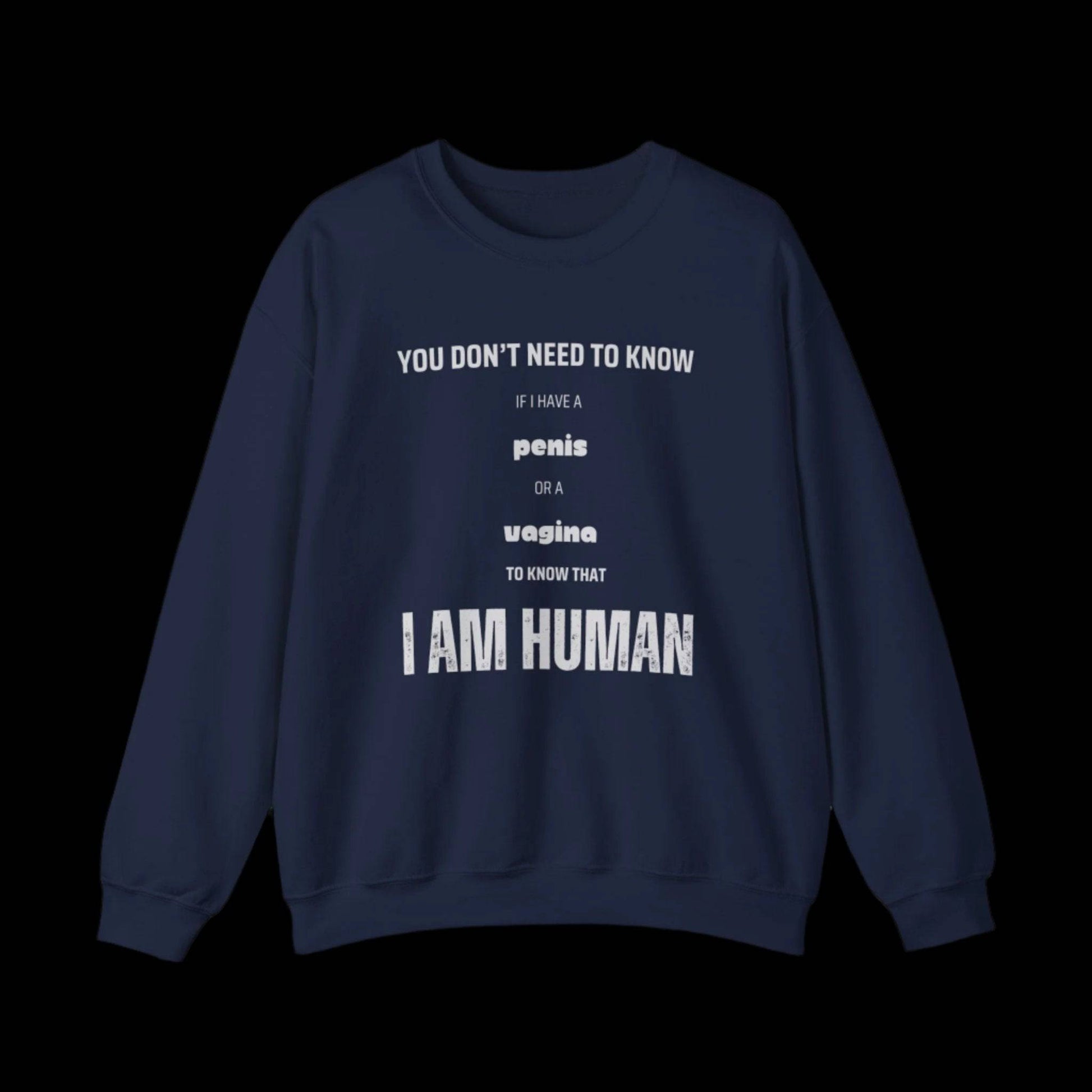 I Am Human - Inclusivity Unisex Sweatshirt - empowHERbyHeidi