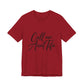 Red t-shirt with 'Call me Aunt Tifa' text – empowHER by Heidi political protest apparel