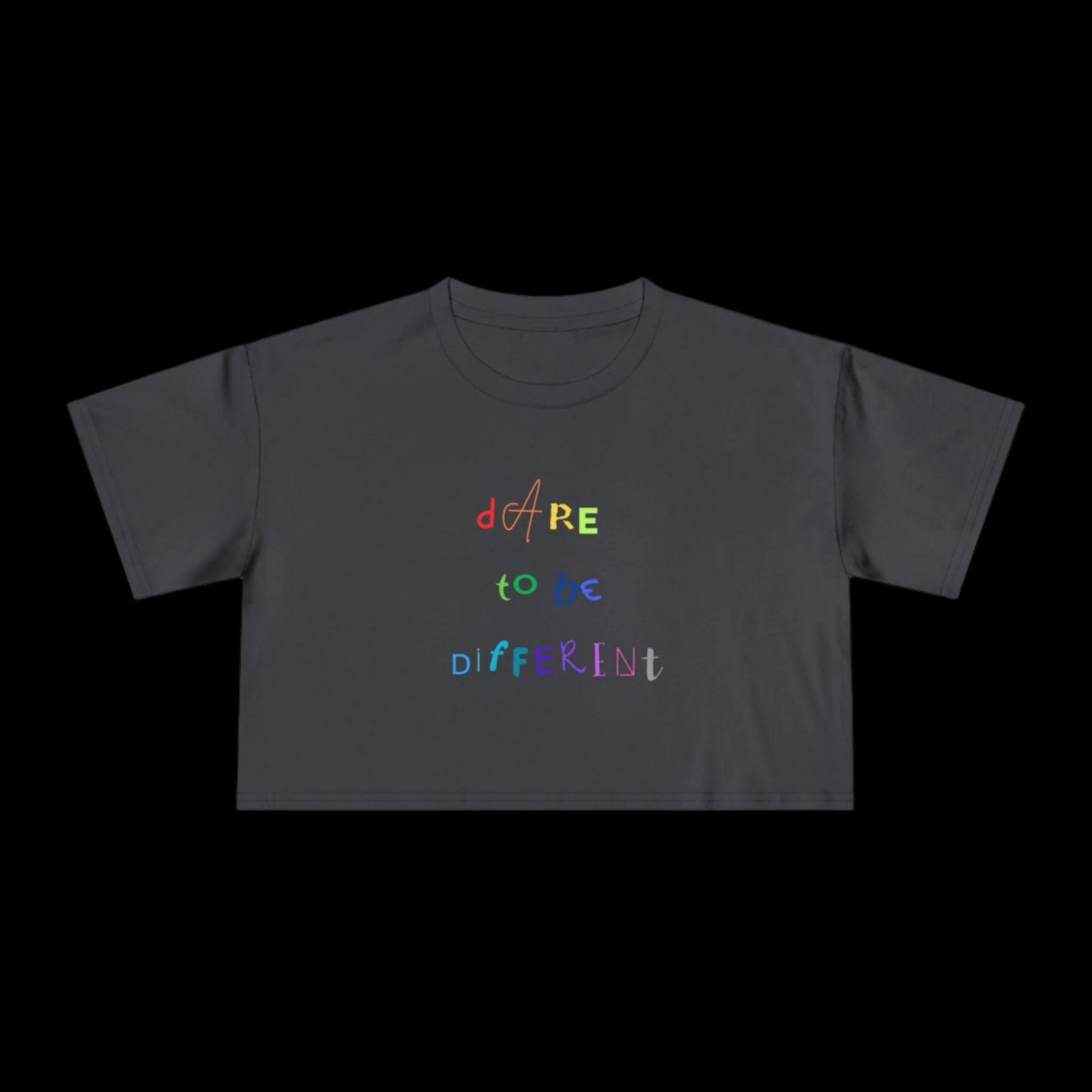 Dare to be Different - Pride Crop Tee - empowHERbyHeidi