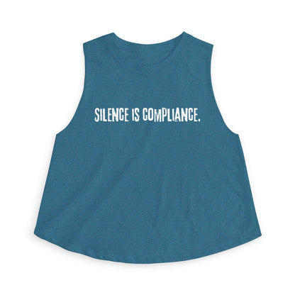 Silence is Compliance Crop Tank - empowHERbyHeidi