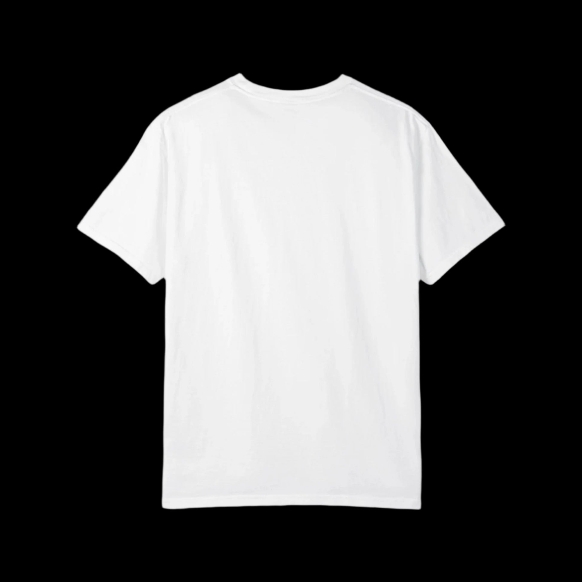 White t-shirt on a white background