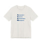Heather cement t-shirt with blue text 'Solidarity Creates Unstoppable Movements' by empowHER by Heidi