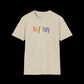 Gender Inclusive Pronouns he/they (in rainbow text) Unisex T-Shirt - empowHERbyHeidi