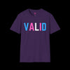 VALID Trans Pride Tee - Show Your Support - Purple