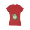 Protest Frog Slim Fit V-Neck - Red