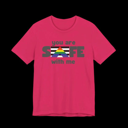 You Are Safe With Me Jersey Tee - empowHERbyHeidi