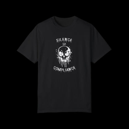 Silence Is Compliance Skull Tee | Wear Your Protest - empowHERbyHeidi