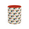 Happy ChristmaHanukKwanzaa Color Accent Holiday Coffee Mug (11, 15oz) - Chili