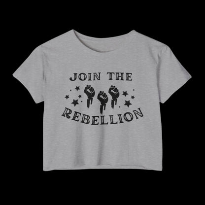 empowHERbyHeidi Branded Crop Top Join the Rebellion - empowHERbyHeidi