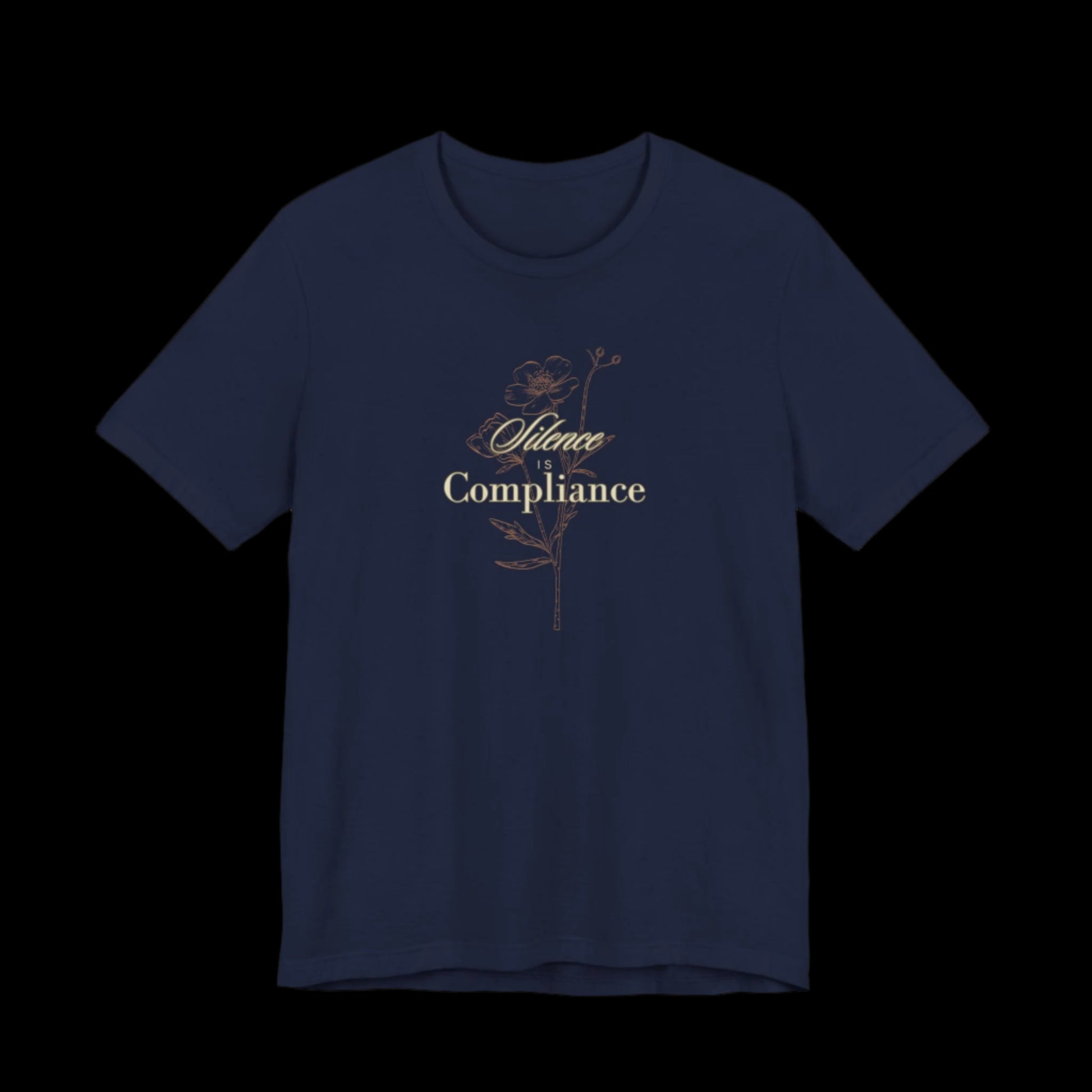 Silence Is Compliance Jersey Tee | Speak Up for Democracy - empowHERbyHeidi