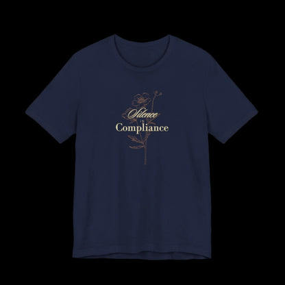 Silence Is Compliance Jersey Tee | Speak Up for Democracy - empowHERbyHeidi