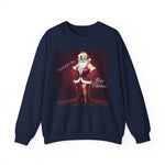 Navy Mary Christmas - Santa in Drag Sweatshirt - empowHERbyHeidi
