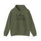 Green hoodie with 'Call me Aunt Tifa' text – empowHER by Heidi political protest apparel