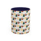 Happy ChristmaHanukKwanzaa Color Accent Holiday Coffee Mug (11, 15oz) - empowHERbyHeidi
