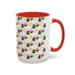 Happy ChristmaHanukKwanzaa Color Accent Holiday Coffee Mug (11, 15oz) - empowHERbyHeidi