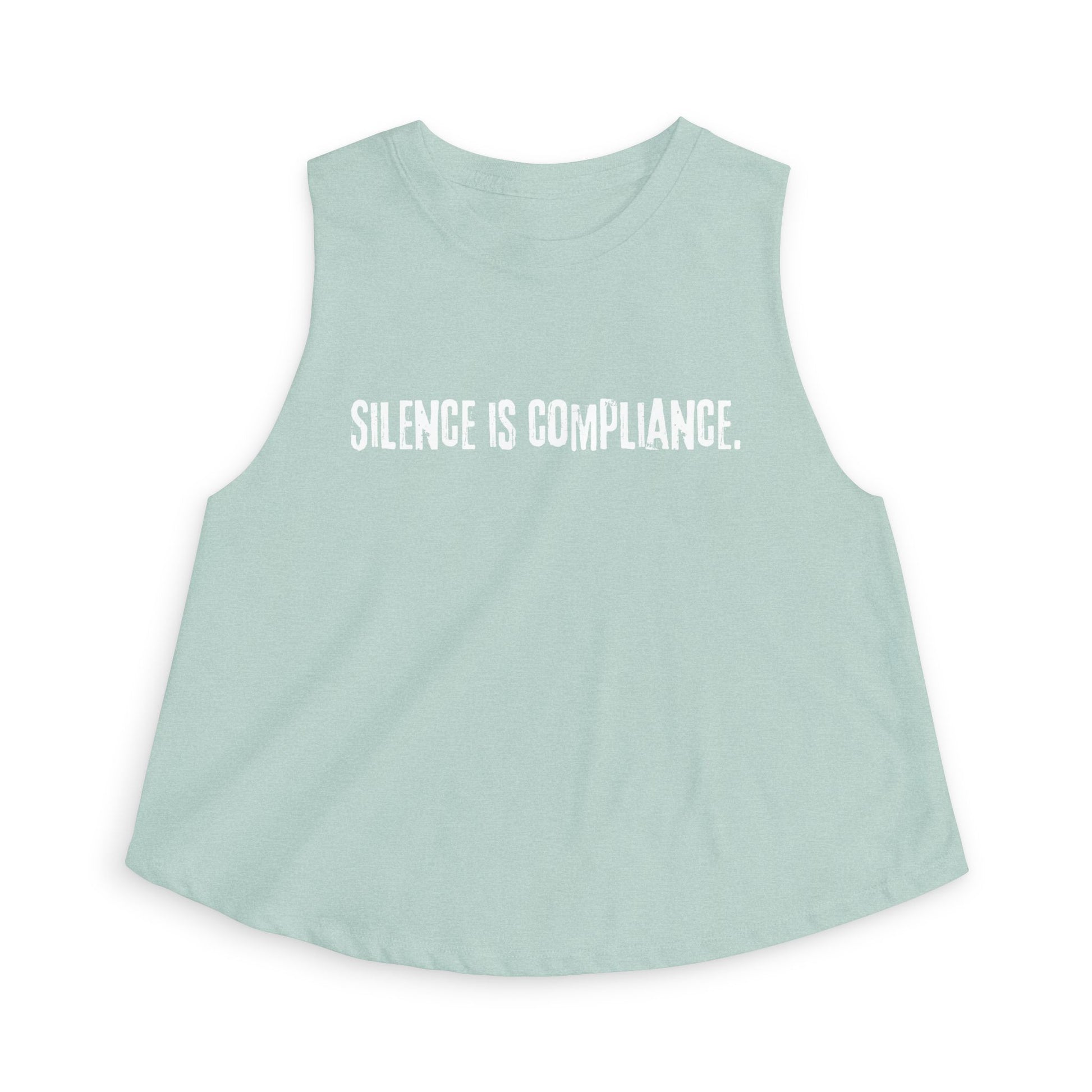 Silence is Compliance Crop Tank - empowHERbyHeidi