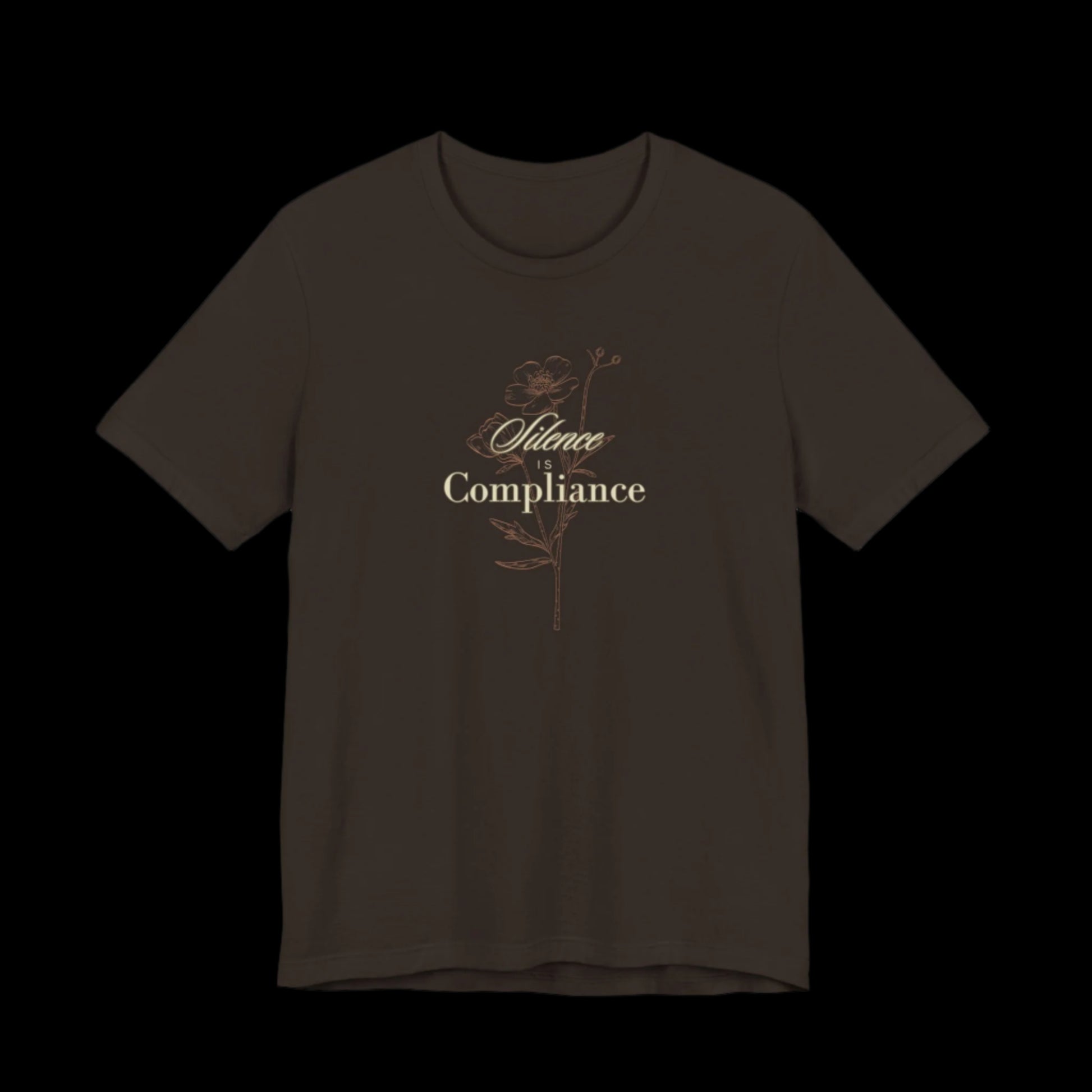 Silence Is Compliance Jersey Tee | Speak Up for Democracy - empowHERbyHeidi
