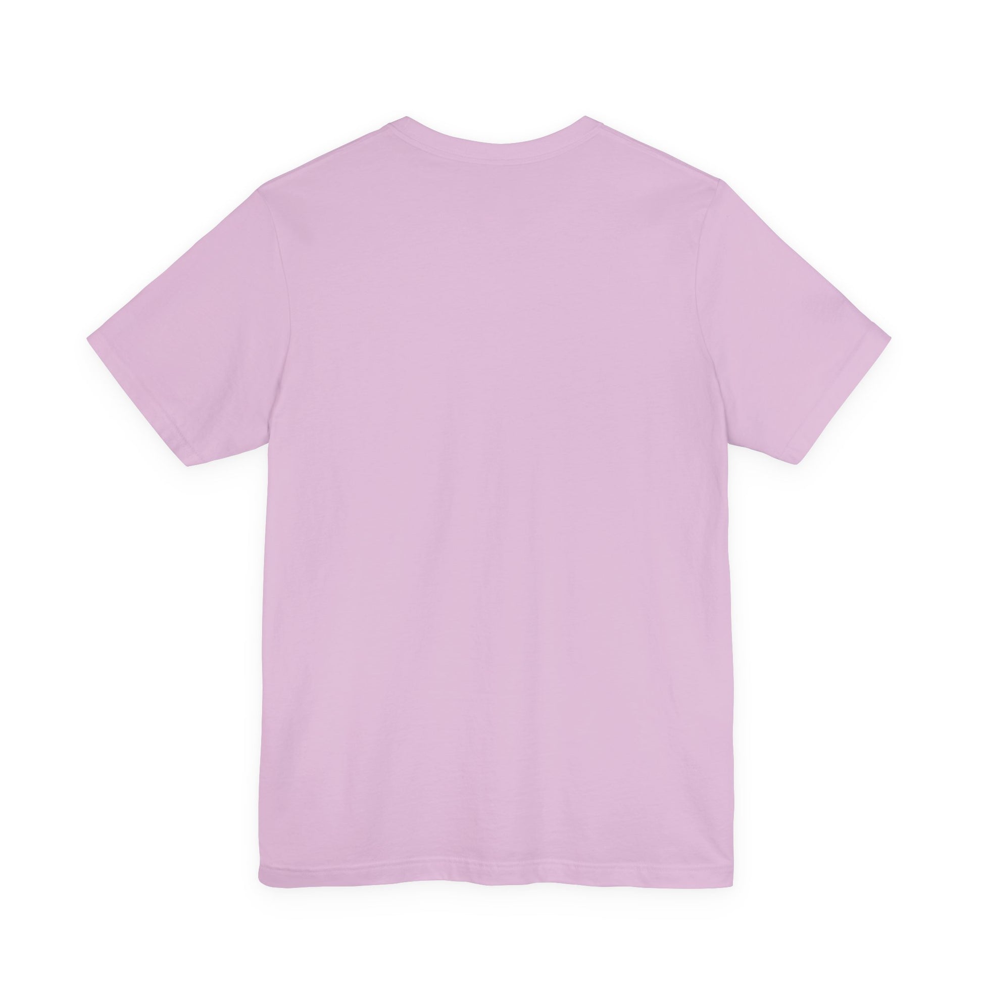 Plain lilac t-shirt on a white background