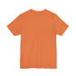 Orange t-shirt on a white background