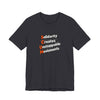 Solidarity Creates Unstoppable Movements "SCUM" Jersey Tee - Charcoal