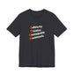 Dark gray t-shirt with motivational quote "solidarity creates unstoppable movements" by empowHER by Heidi
