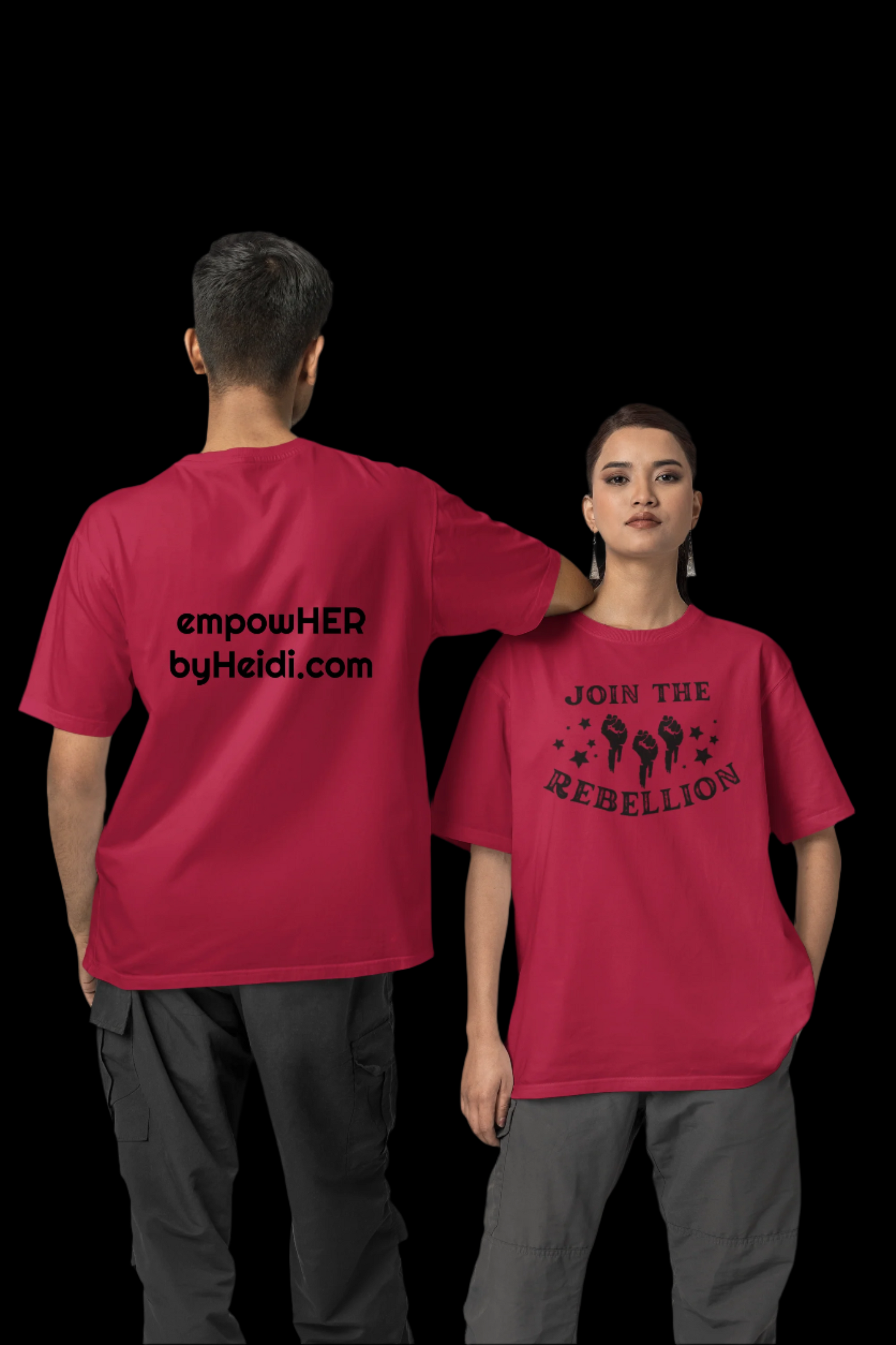 Join the Rebellion empowHERbyHeidi Branded T-Shirt - empowHERbyHeidi