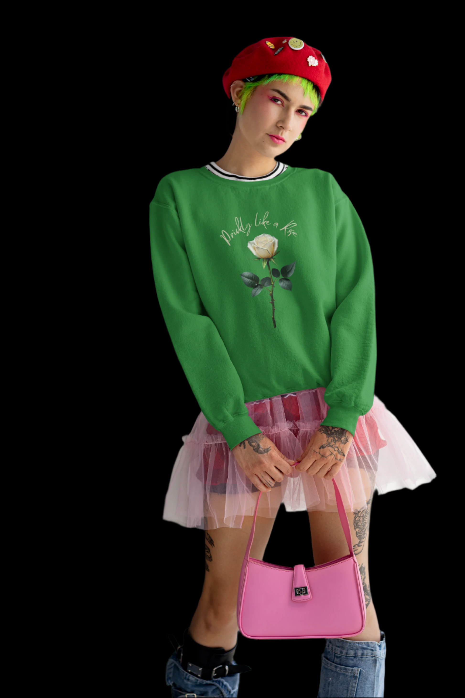 Prickly Like a Rose Sweatshirt - empowHERbyHeidi