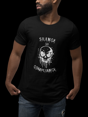 Silence Is Compliance Skull Tee | Wear Your Protest - empowHERbyHeidi