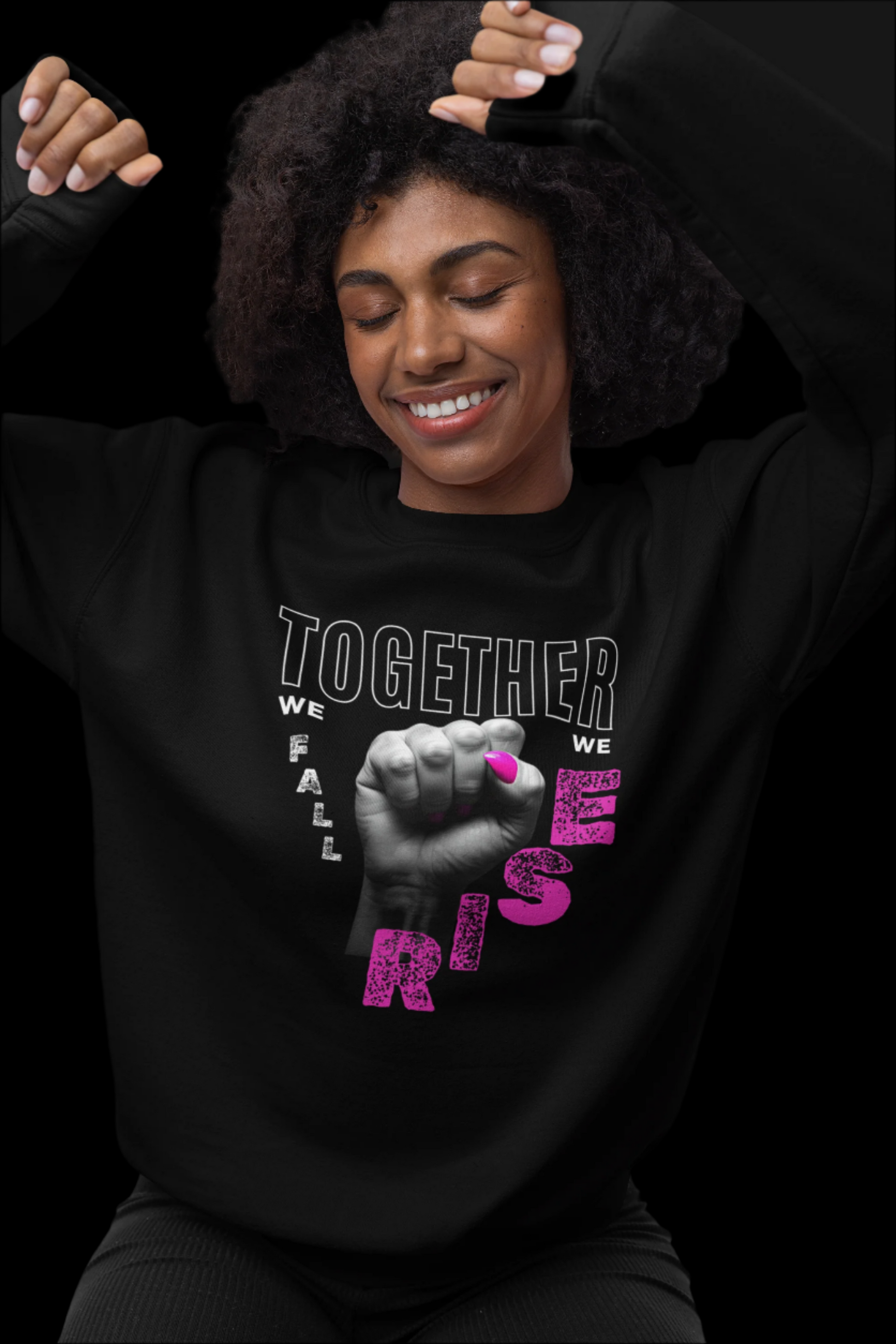 Together We Fall, Together We Rise Sweatshirt - empowHERbyHeidi