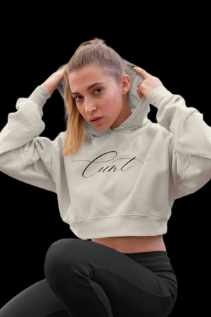 Script C*nt Cinched Bottom Hoodie - empowHERbyHeidi