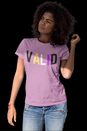 Non-Binary Pride VALID Tee - Show Your Support