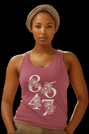 Floral 8647 Cotton Tank Top